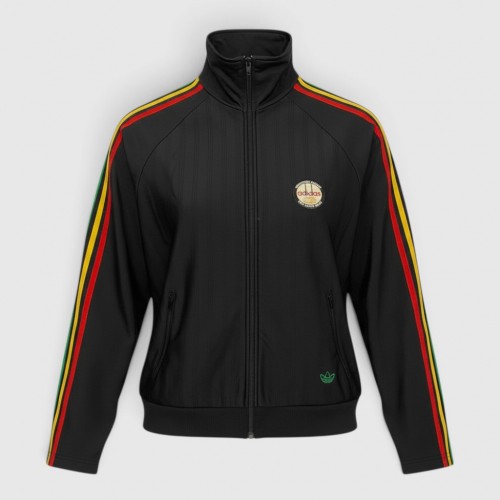 Adidas Originals Rasta Reggae Track Jacket Black / Pre Owned